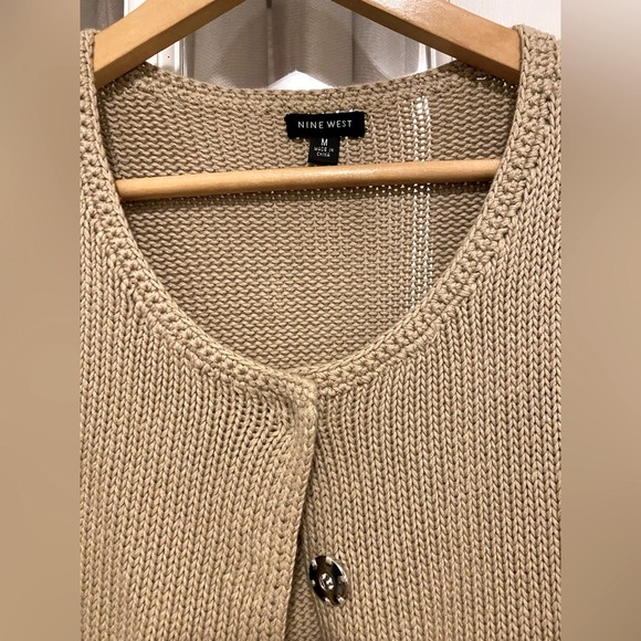 Nine West short sleeve knit cardigan - Picture 4 of 4